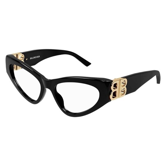 New Authentic  BALENCIAGA Everyday Black Cat Eye BB0313O 001 Glasses Women - Picture 1 of 6